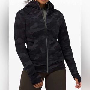 Lululemon Scuba Hoodie Light Cotton Fleece Heritage Camo Size 6